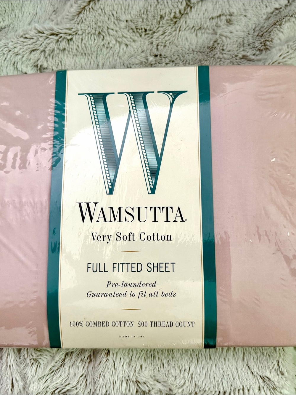 Wamsutta Very Soft Cotton Full Fitted Sheet - rose pink